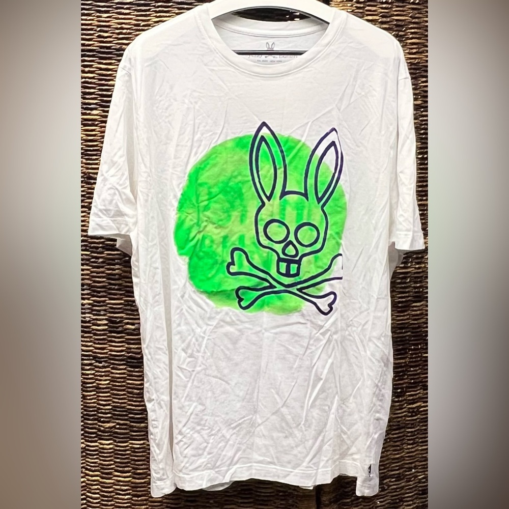 Psycho Bunny- Mens‎ T Shirt, Size:2XLT, Dirt spots near bottom Seam